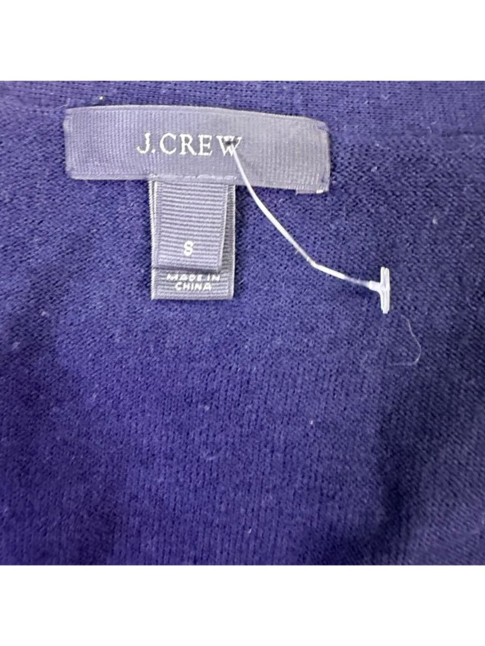 J. Crew Womens Navy Cardigan Sweater Button Up Lightweight Pocketed Size S image 4